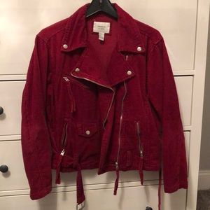 Red corduroy jacket